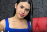 Cherry TV Latina CamGirl in Blue Dress