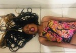 Imlive Ebony Camgirl Laying on Floor